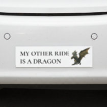 My Other Ride is a Dragon Bumper Car Magnet