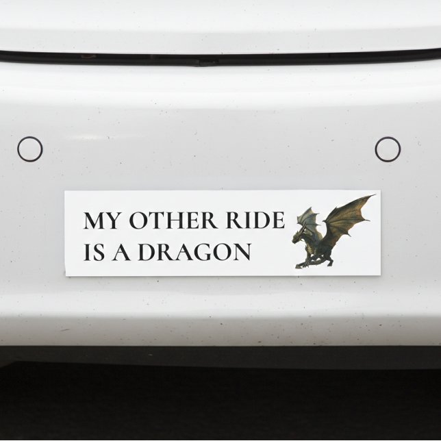 My Other Ride is a Dragon Bumper Car Magnet (Creator Uploaded)