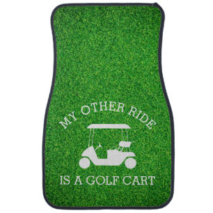 My Other Ride is a Golf Cart Car Floor Mat