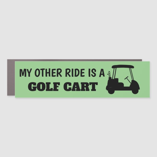 My Other Ride is a Golf Cart Car Magnet (Front)