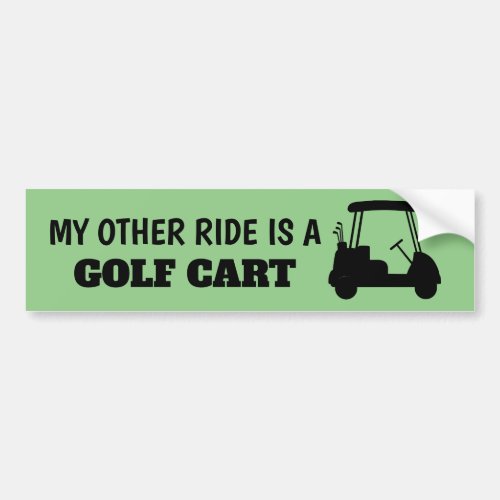 My Other Ride is a Golf Cart Sticker