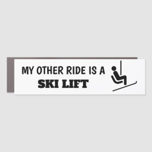 My Other Ride is a Ski Lift Car Magnet
