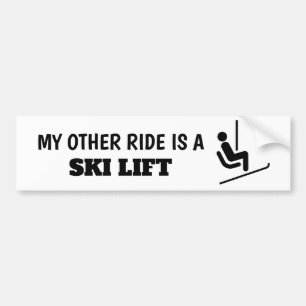 My Other Ride is a Ski Lift Sticker