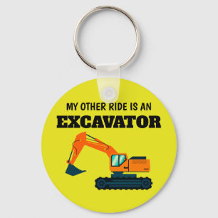 My other ride is an excavator keychain