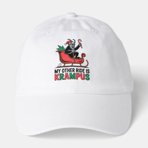 My Other Ride Is Krampus Krampus Riding Sleigh Hat