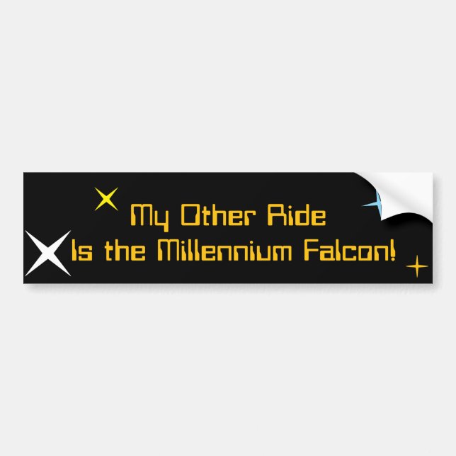 My other ride is the Millennium Falcon Bumper Sticker (Front)