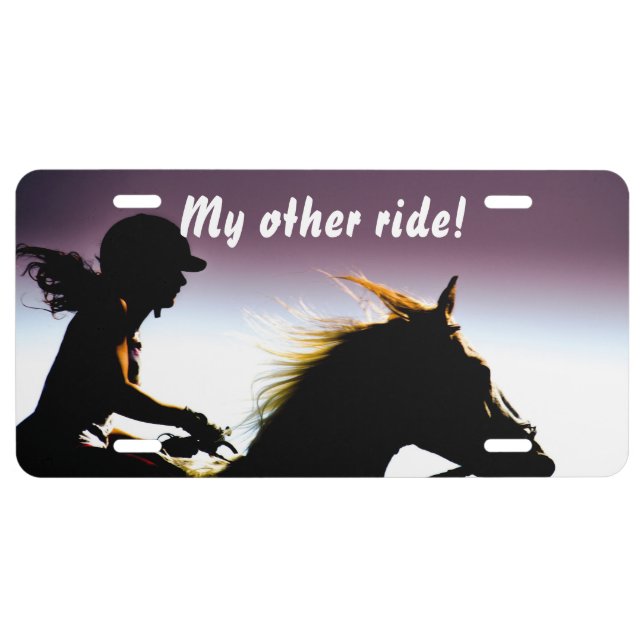 My Other Ride License Plate (Front)