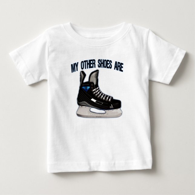 'My Other Shoes Are Skates' Baby T-Shirt (Front)