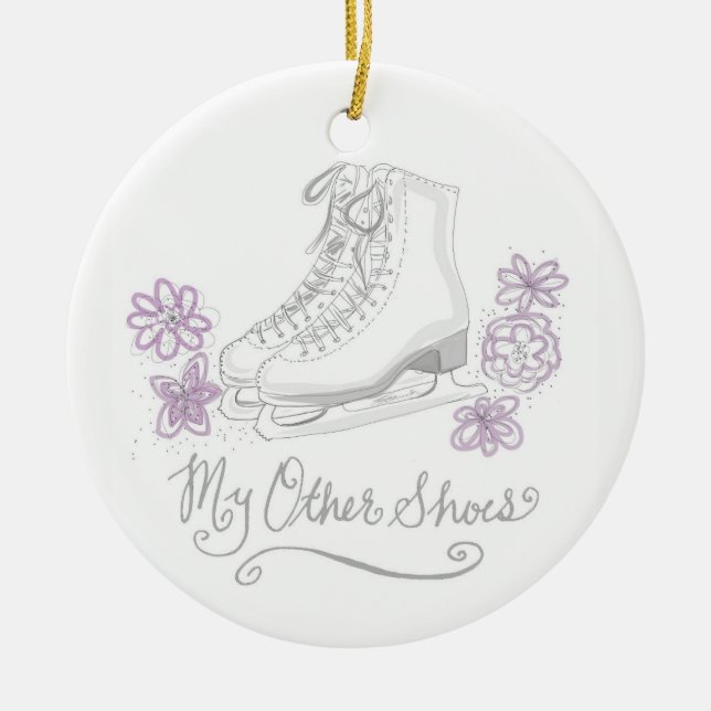 My Other  Shoes Figure Skating Ornament (Front)