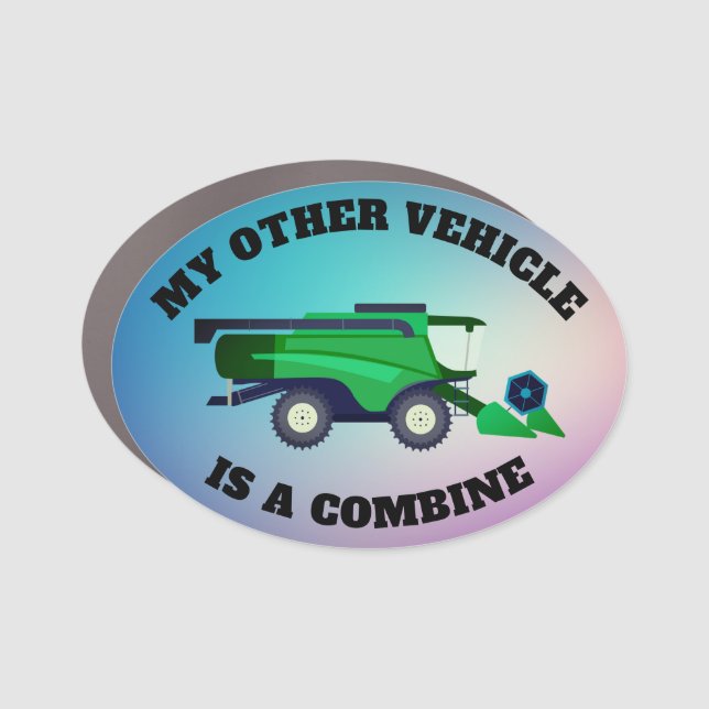My Other Vehicle is a Combine Car Magnet (Front)