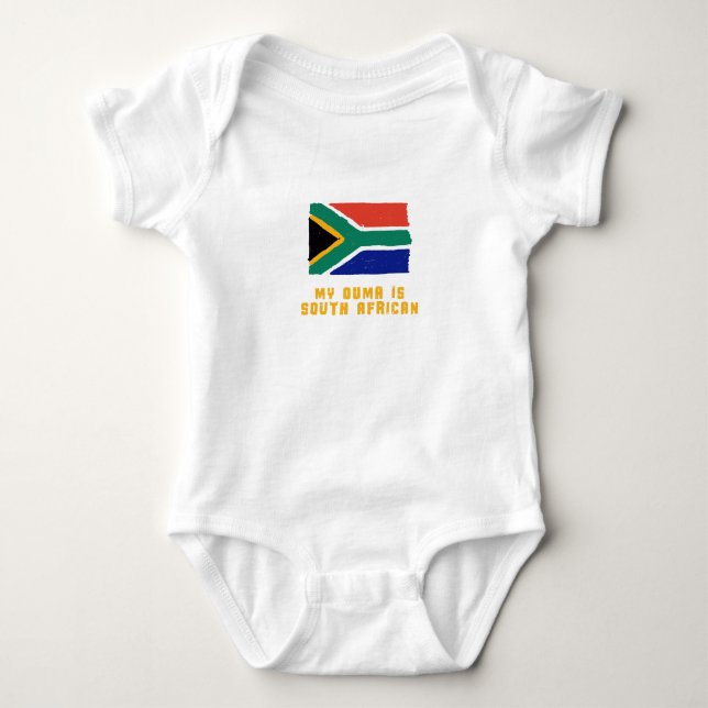 My Ouma is South African - baby bodysuit (Front)