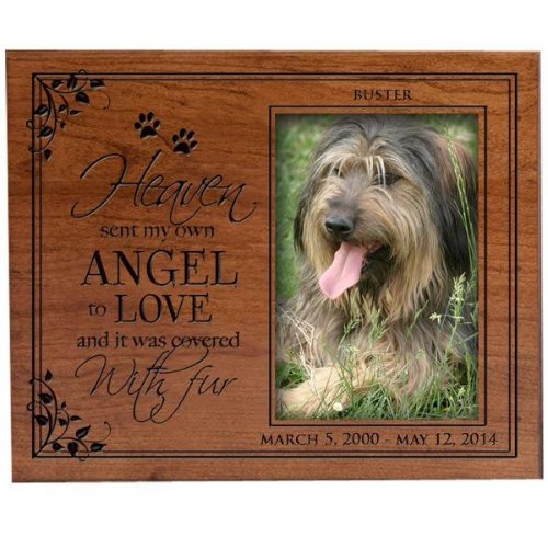 My Own Angel with Fur Pets Cherry Picture Frame