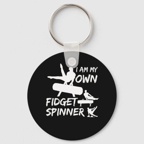 My Own Gymnastics Fidget Spinner Shirt Keychain