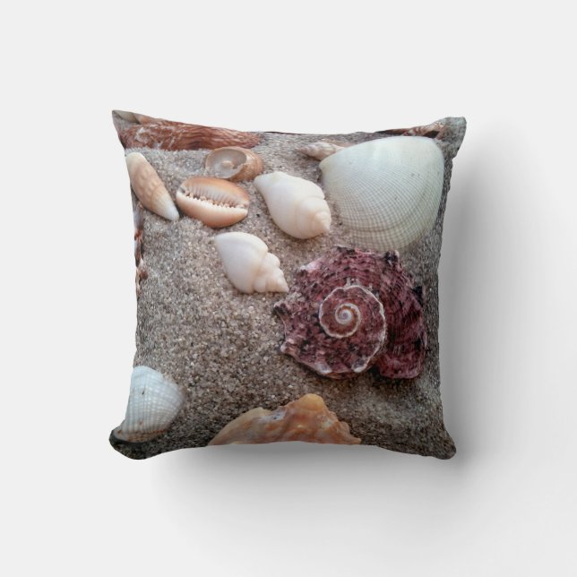My Own Private Beach Throw Pillow (Front)