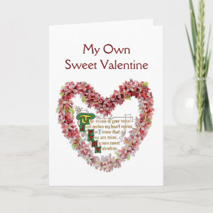 My Own Sweet Valentine Holiday Card