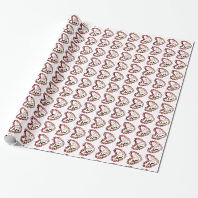 My Own Sweet Valentine Wrapping Paper (Unrolled)