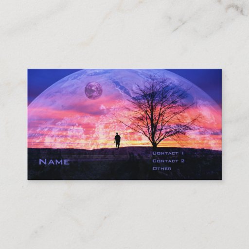 Customizable My Own Universe Business Card Template