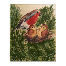 My painting birds digitally edited Acrylic art LS