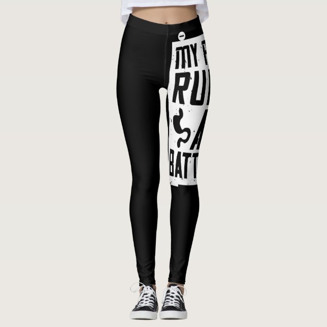 My Pancreas Runs On Aaa Batteries Leggings (Front)