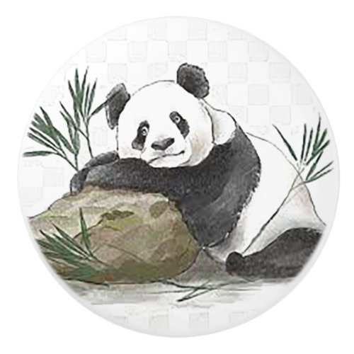My Panda Ceramic Ceramic Knob Door Pull