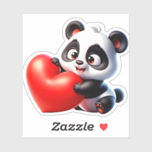 My panda valentine sticker