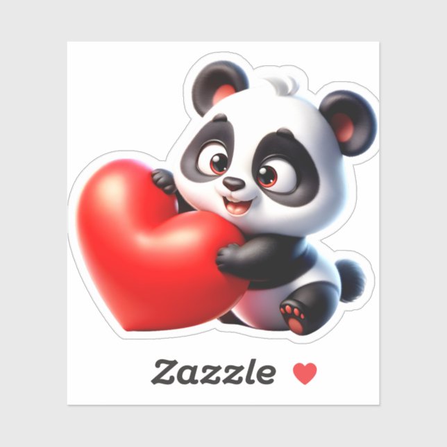 My panda valentine sticker (Sheet)