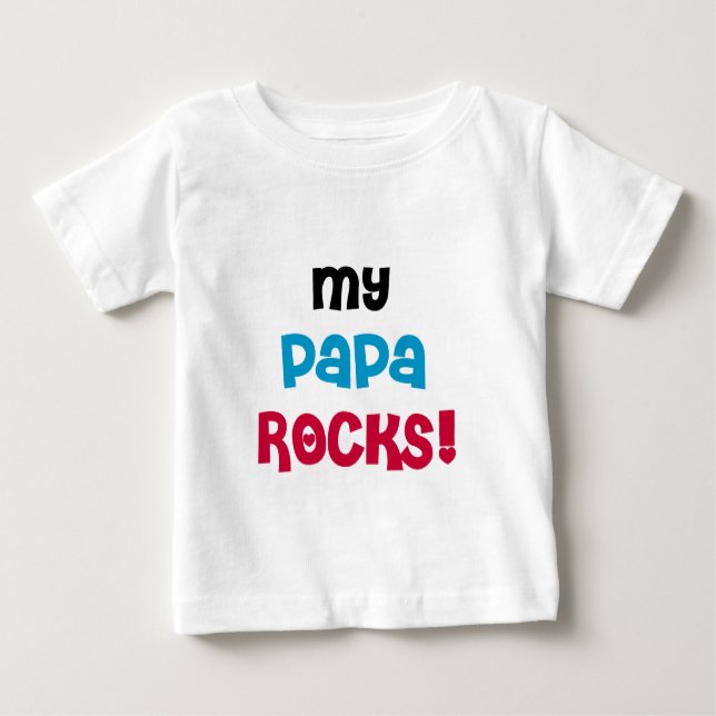 My Papa Rocks Tshirts and Gifts (Front)