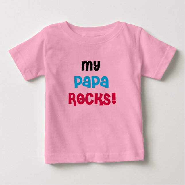 My Papa Rocks Tshirts and Gifts (Front)