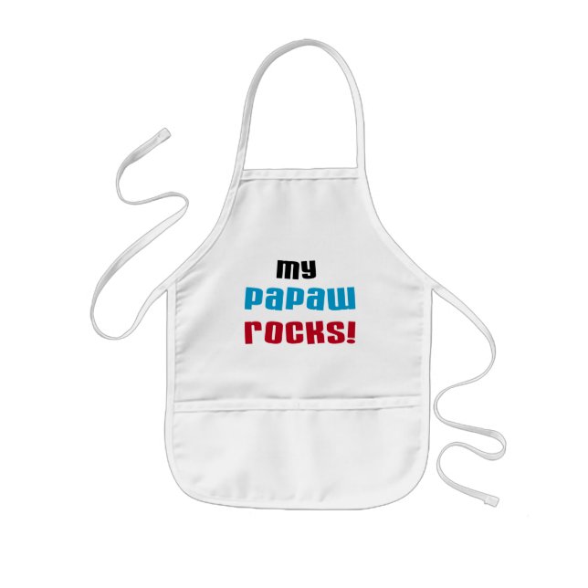 My Papaw Rocks T-shirts and Gifts Kids' Apron (Front)