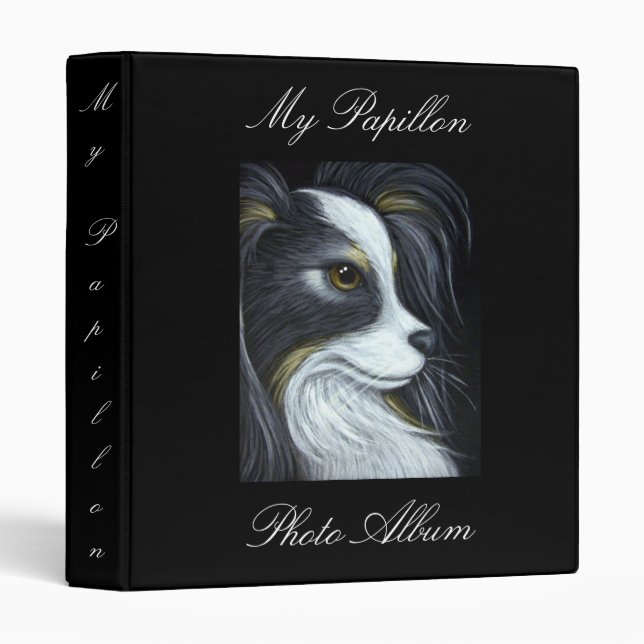 MY PAPILLON PHOTO ALBUM Avery Binder (Front/Spine)