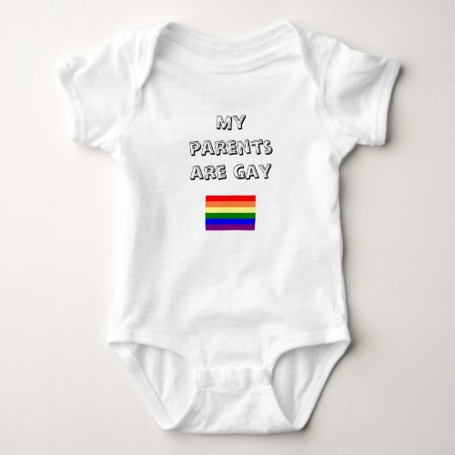 My Parents Are Gay So What Baby Bodysuit