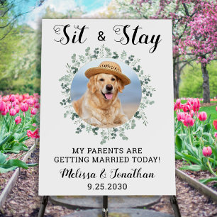 My Parents Are Getting Married Pet Wedding Foam Board