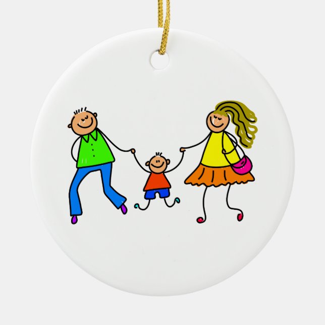 My Parents Ceramic Ornament (Front)