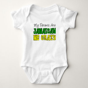 My Parents Jamaican Me Crazy Baby Bodysuit