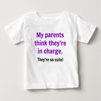 My Parents Think They're in Charge - Purple Baby T-Shirt