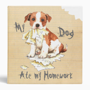 My Parson Russell Terrier Ate My Homework Binder