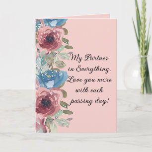 My Partner in Everything Anniversary Card