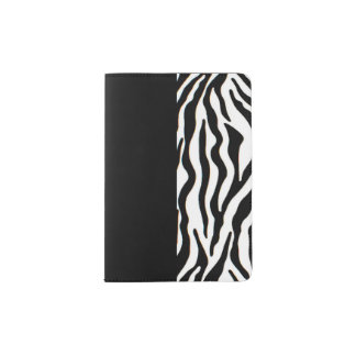 MY PASSPORT - black and white STRIPES Passport Holder