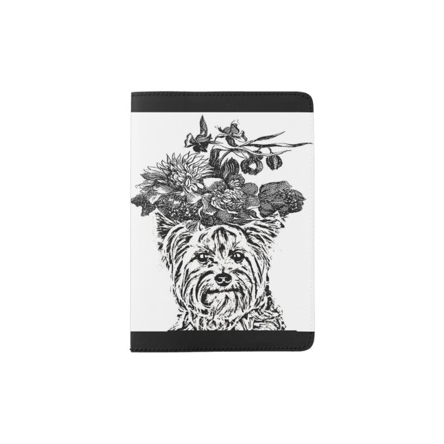 MY PASSPORT - DECORATIVE  YORKIE HOLDER (Front)