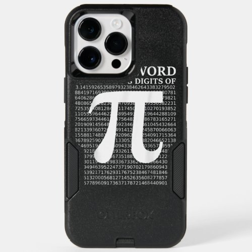 My Password Is The Last 8 Digits Of Pi  Funny Pi D OtterBox iPhone 14 Pro Max Case