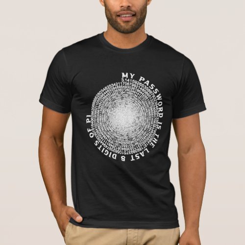 My Password Is The Last 8 Digits Of Pi T_Shirt