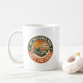 My Patience Has Left the Chat – Vintage Telegraph Coffee Mug