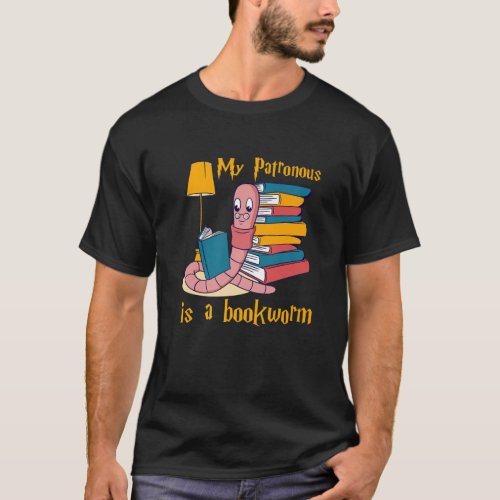 My Patronous Is A Bookworm Books Readers Reading T_Shirt