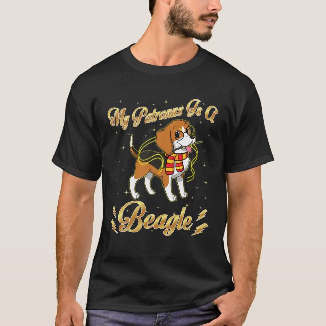 My Patronus Is A Beagle Harry Dog Potter Dad Mom T-Shirt (Front)