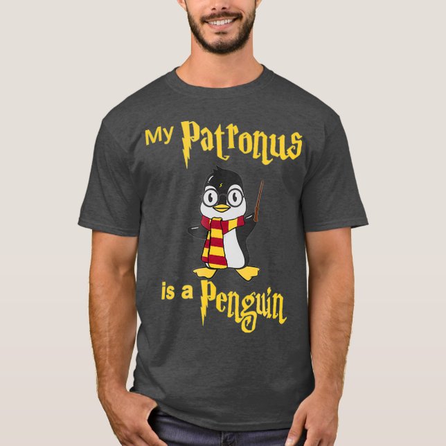 My Patronus is a Penguin For Wizard Fans T-Shirt (Front)