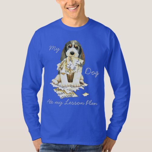 My PBGV Ate My Lesson Plan T_Shirt