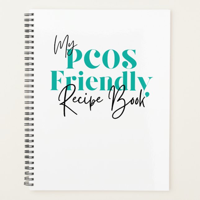 My PCOS FRIENDLY Recipe Book  Planner (Front)