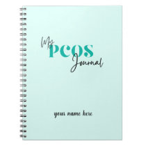 My PCOS Journal Teal Polycystic Ovarian Syndrome