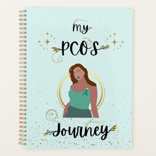 My PCOS Journey Polycystic Ovary Syndrome Teal  Planner