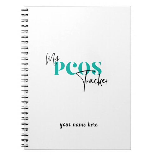 My PCOS Tracker Polycystic Ovarian Syndrome Track Notebook